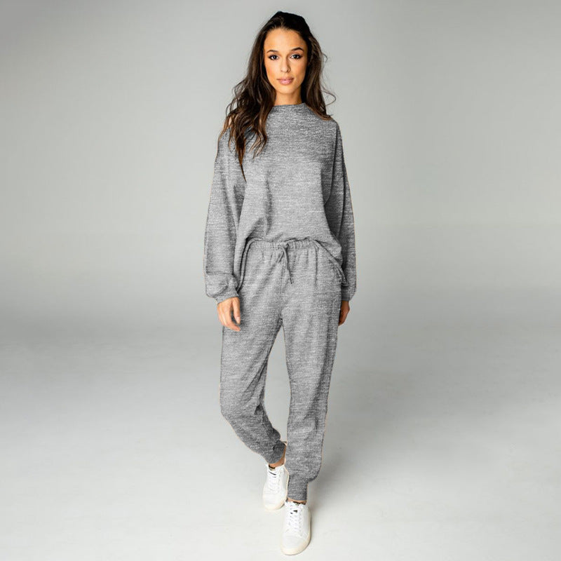 Casual Solid Fleece Jogger Suit