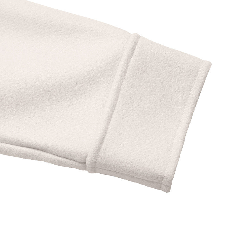 Simple Big Collared Edge Short Woolen Coat