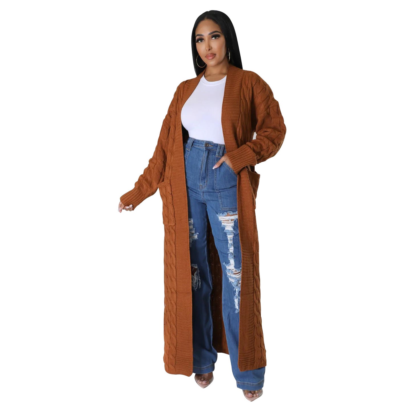 Casual Long Sweater Coat