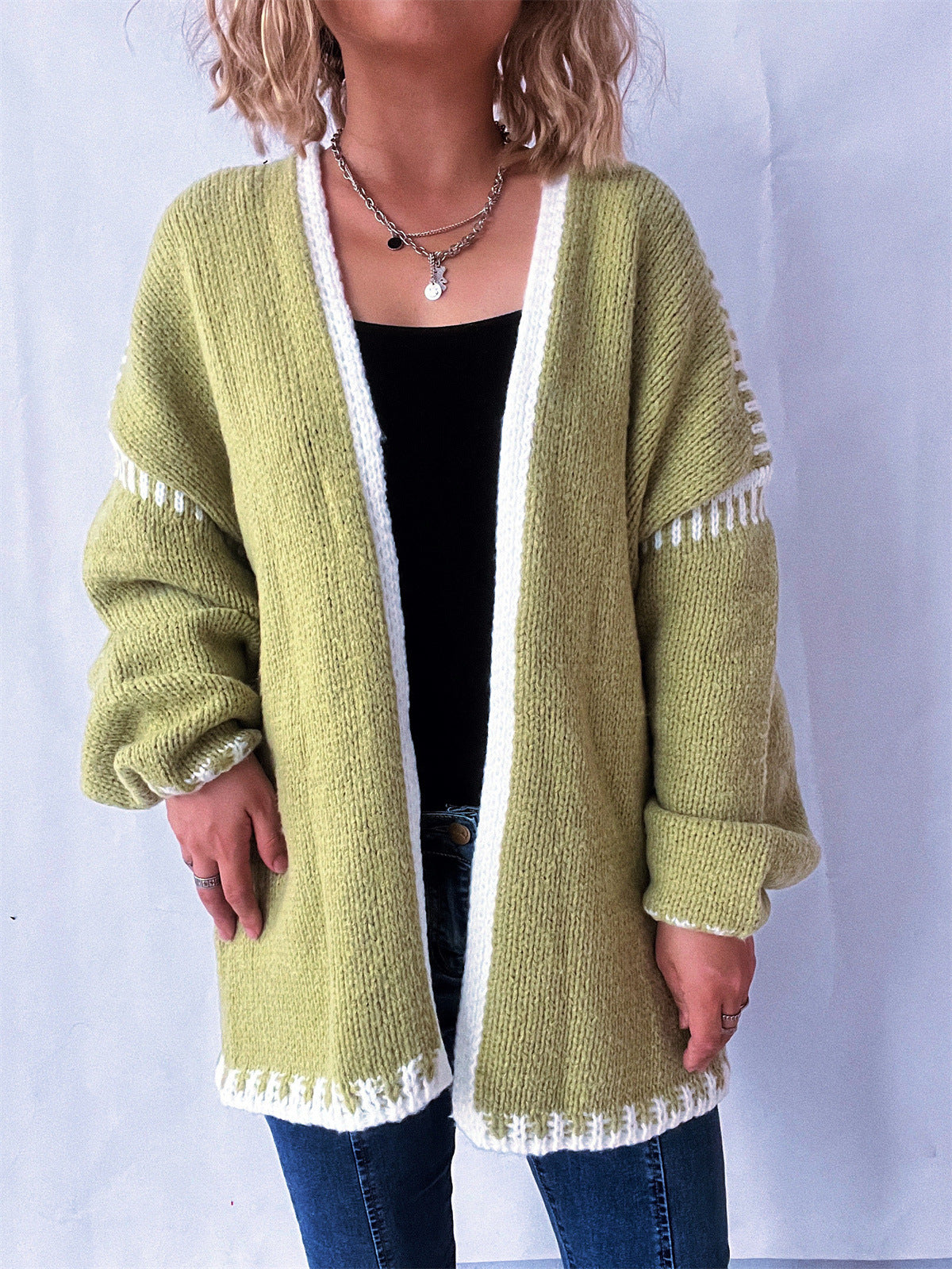 Loose Preppy Chic Knitted Cardigan