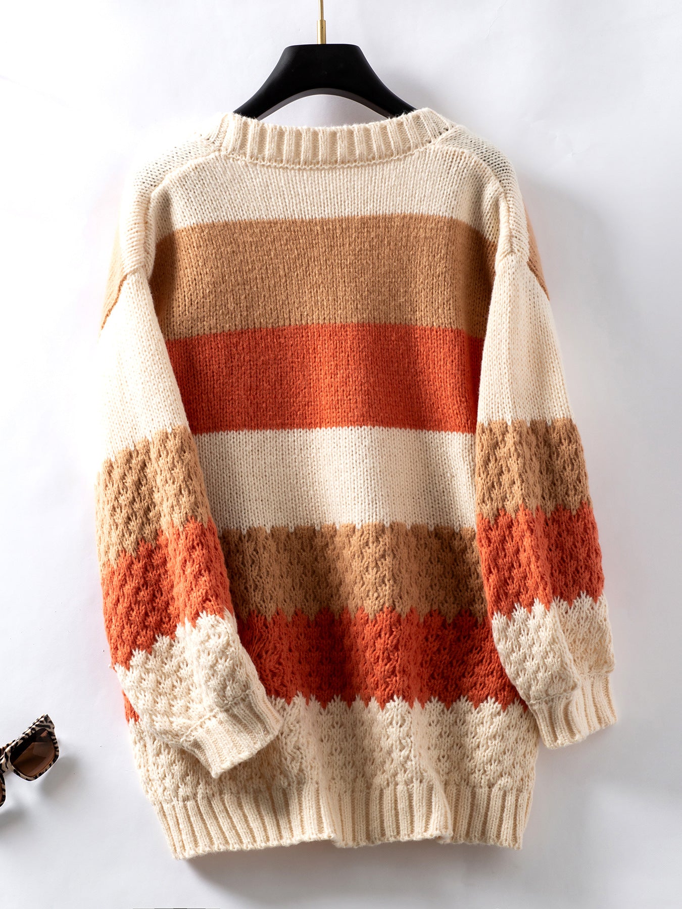 Casual Loose Lantern Sleeve Cardigan Sweater