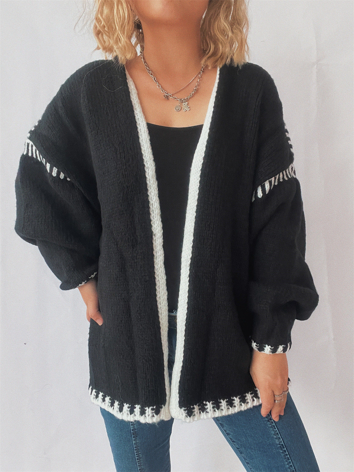 Loose Preppy Chic Knitted Cardigan