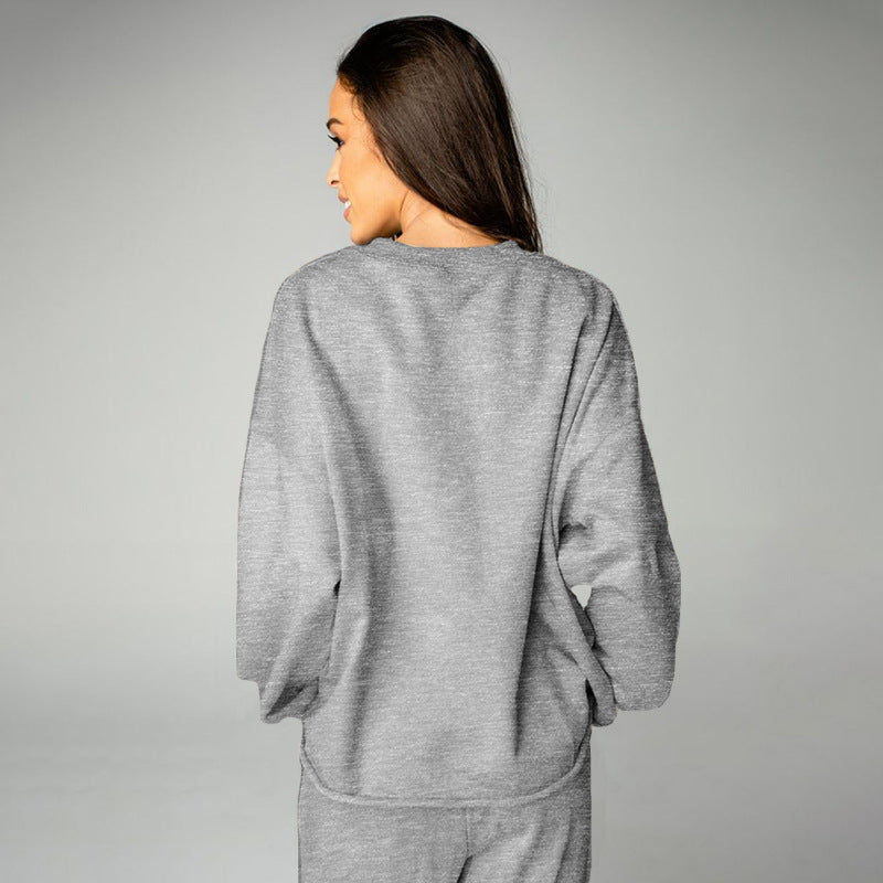 Casual Solid Fleece Jogger Suit