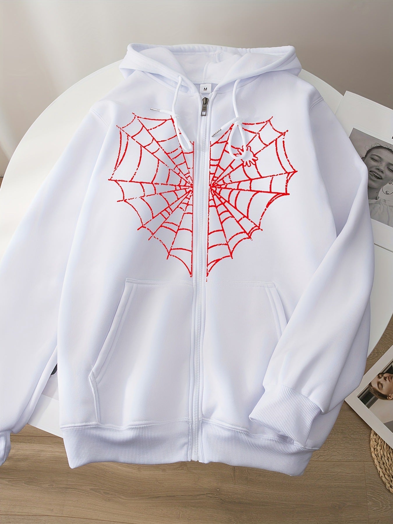 Spider Web Zip Hoodie