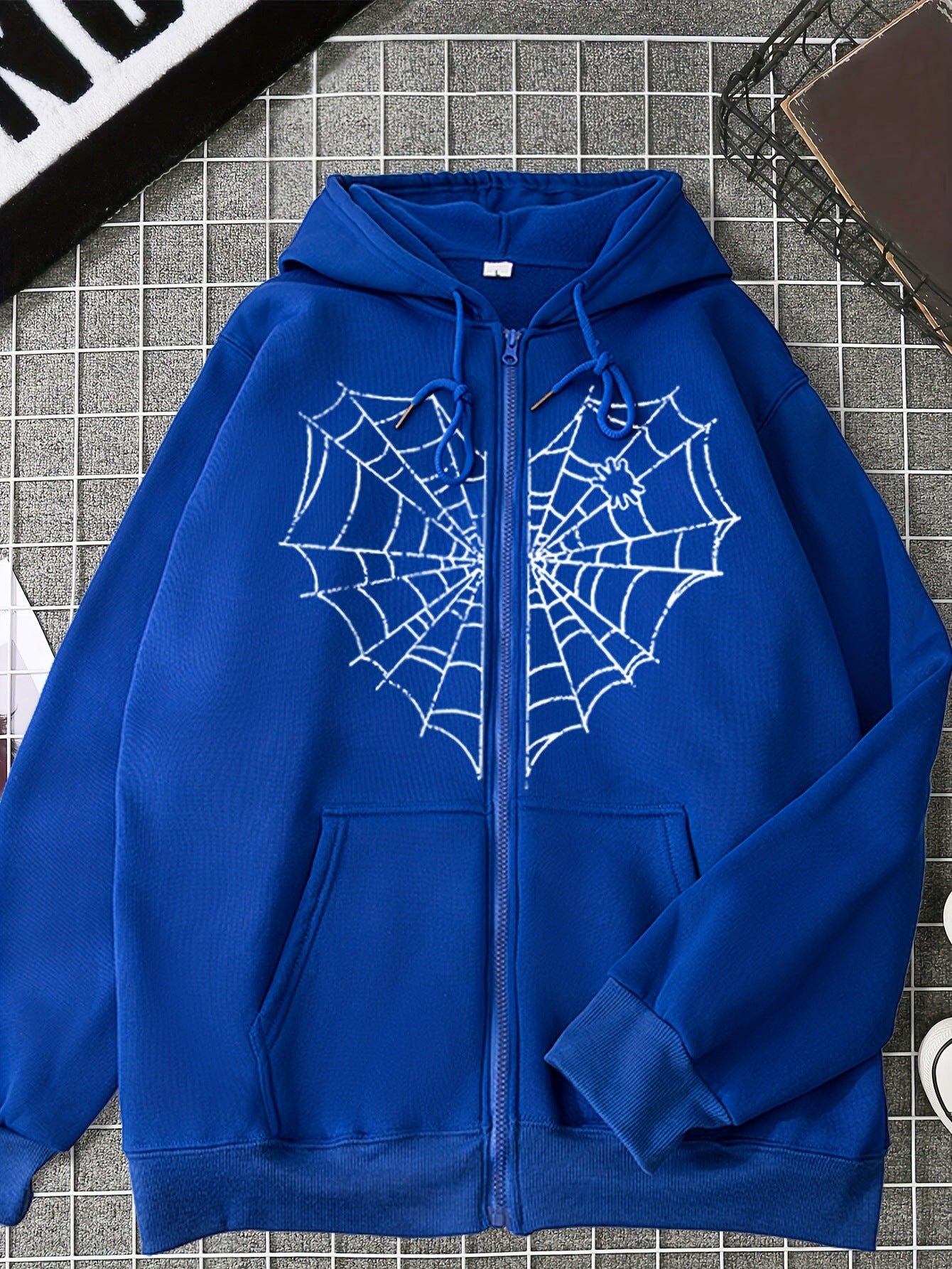 Spider Web Zip Hoodie