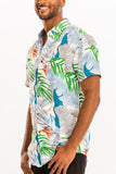 Hawaiian Button Down Shirt 5 Lime Milo