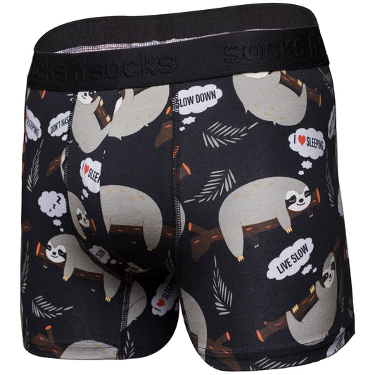 Men's Lazy Sloth Boxer Brief