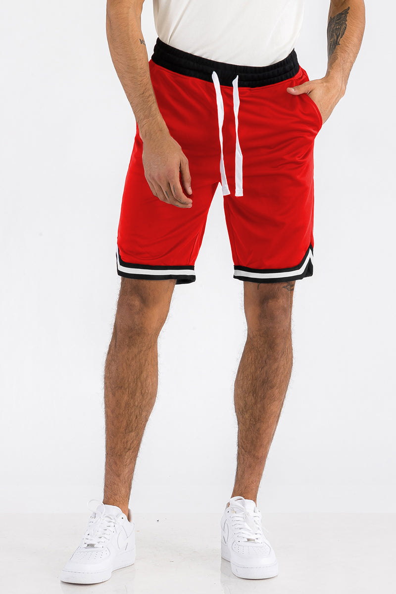 Mens Striped Basketball Active Jordan Shorts Lime Milo
