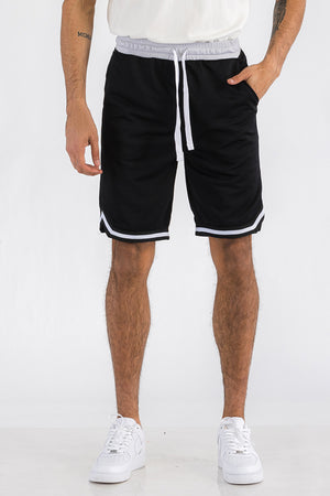 Mens Striped Basketball Active Jordan Shorts II Lime Milo
