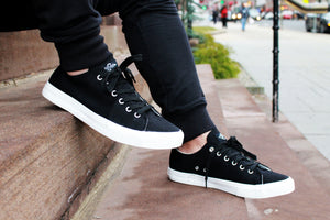 Fear0 NJ Retro Black/White Canvas Shoes Sneakers