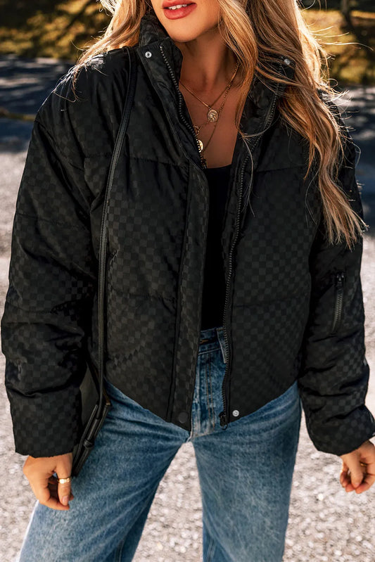 Zip Up Long Sleeve Winter Coat