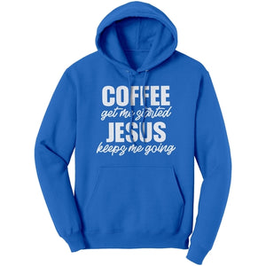 Graphic Hoodie Sweatshirt, Jesus Keeps Me Going Hooded Shirt