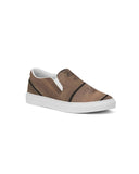 Plank Print Canvas Slip On Shoes Grey Coco
