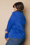 Plus Size - Jasmine Zip- Up Jacket Stay Warm In Style