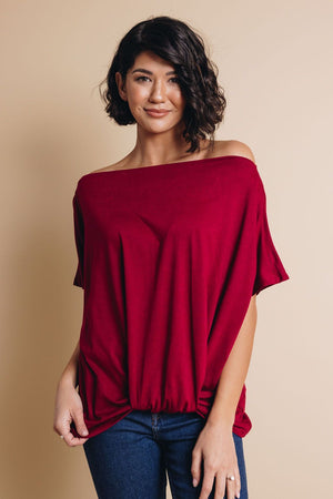 Loving You Off the Shoulder Top Stay Warm In Style