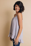 Janell Pleated Ruffle Tank Stay Warm In Style