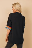 Libya Colorblock Top Stay Warm In Style