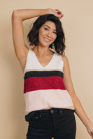 Everly Colorblock Knit Tank Stay Warm In Style