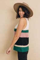 Everly Colorblock Knit Tank Stay Warm In Style