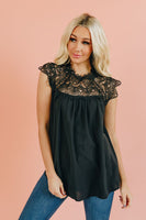 Life of Lace Pleated Top Stay Warm In Style