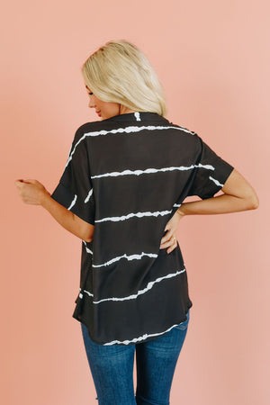 Sunny Days Striped Top Stay Warm In Style