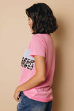 Gretchen Leopard Patchwork Tee Stay Warm In Style