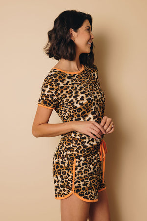 Galleria Leopard Loungewear Set Stay Warm In Style