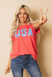 Leopard USA Graphic Tee Stay Warm In Style