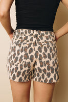Karma Leopard Jean Shorts Stay Warm In Style