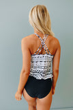 Natalie Printed Tankini Stay Warm In Style