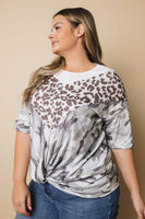 Plus Size - Breath of the Wild Patterned Top Stay Warm In Style