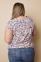 Plus Size - City of Music Leopard Top Stay Warm In Style