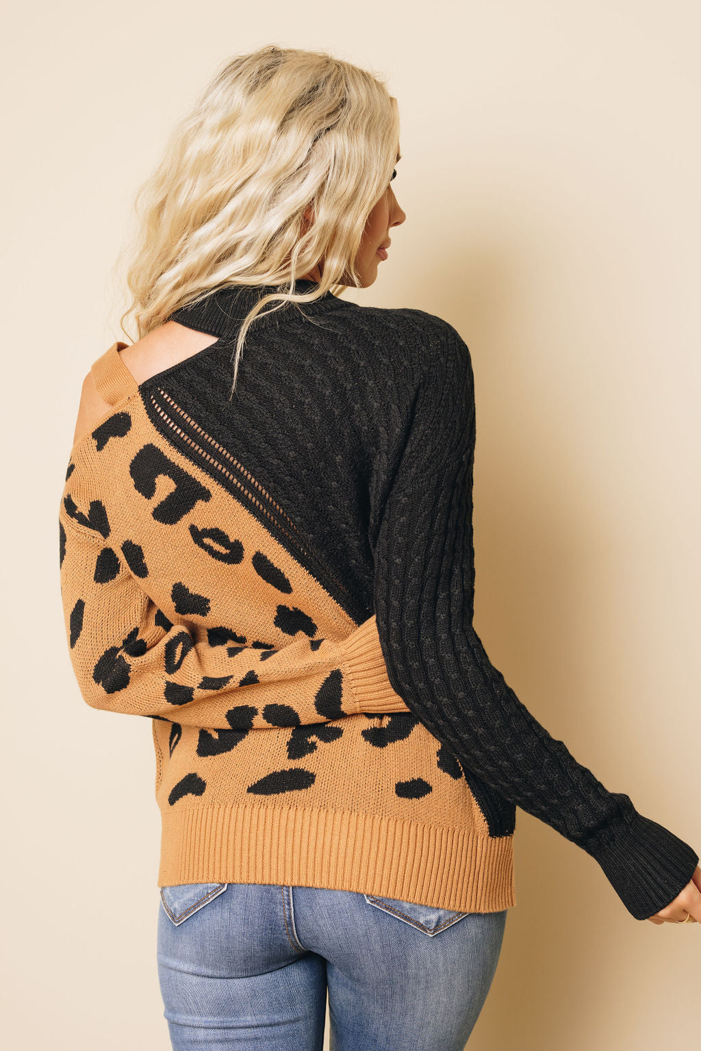Lana Asymmetrical Buckle Sweater Stay Warm In Style