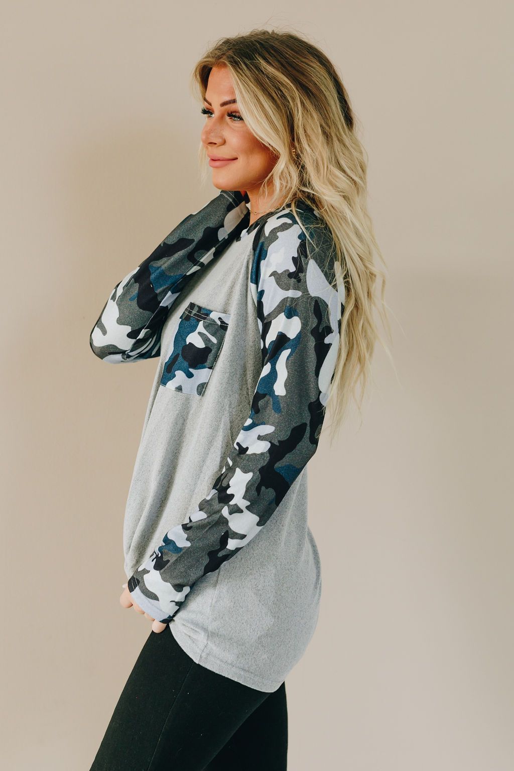Jeremy Camo Top Stay Warm In Style