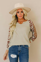 Quick as a Cat Waffle Knit Top Stay Warm In Style