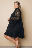 Plus Size - Ivana Mini Dress Stay Warm In Style