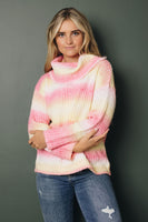 Pink Lemonade Ombre Sweater Stay Warm In Style