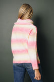 Pink Lemonade Ombre Sweater Stay Warm In Style