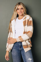 Stella Fleece Hooded Coat Stay Warm In Style
