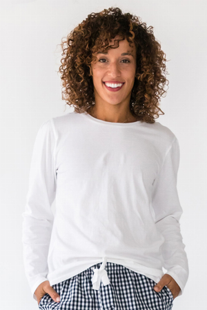 Women's Knit Long Sleeve Tee-shirt MaddisonCo Inc