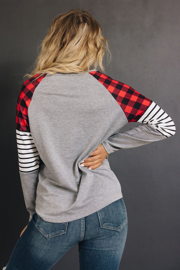 Wyoming Buffalo Plaid Top Stay Warm In Style