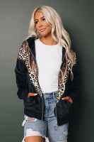 Ella Sequin Leopard Jacket Stay Warm In Style