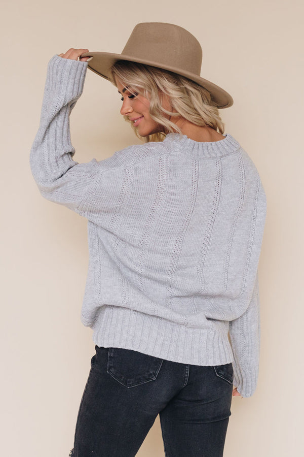 Mimi Chunky Knit Sweater Stay Warm In Style