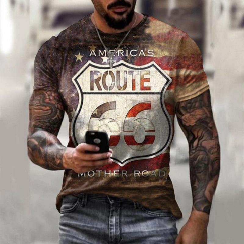 Men's T-Shirt Retro Route 66 eprolo