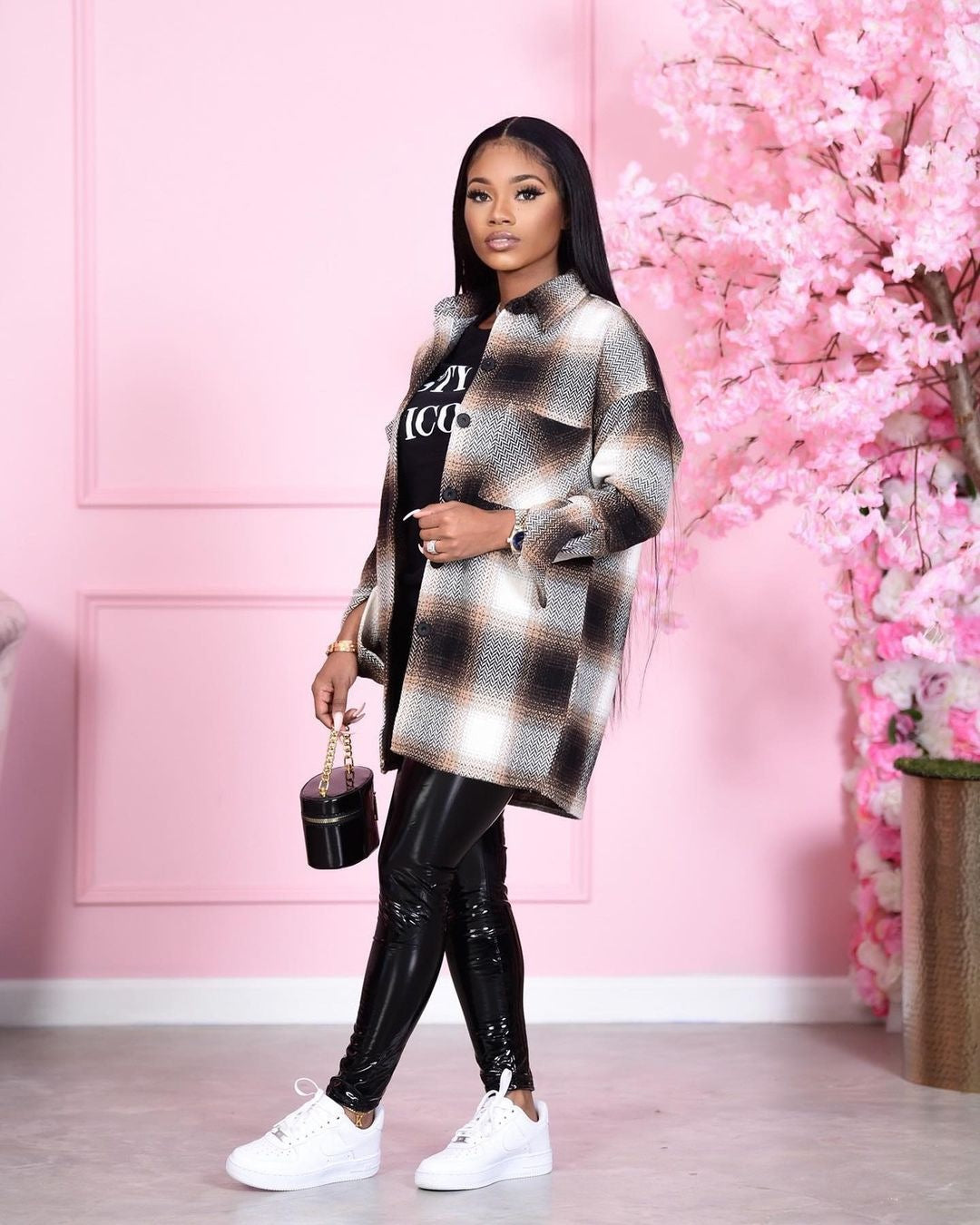 Plaid Print Full Sleeve Botton Up Coat LSD-9087 PACIFIC COLLAB