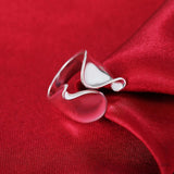 925 Sterling Silver Smooth Wave Ring eprolo