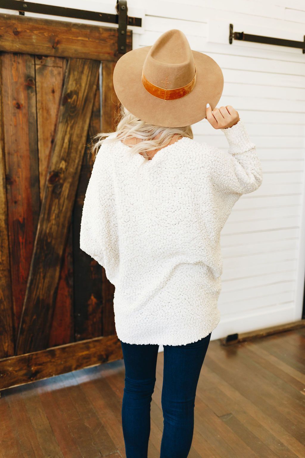 Show Me Love Popcorn Knit Sweater Stay Warm In Style