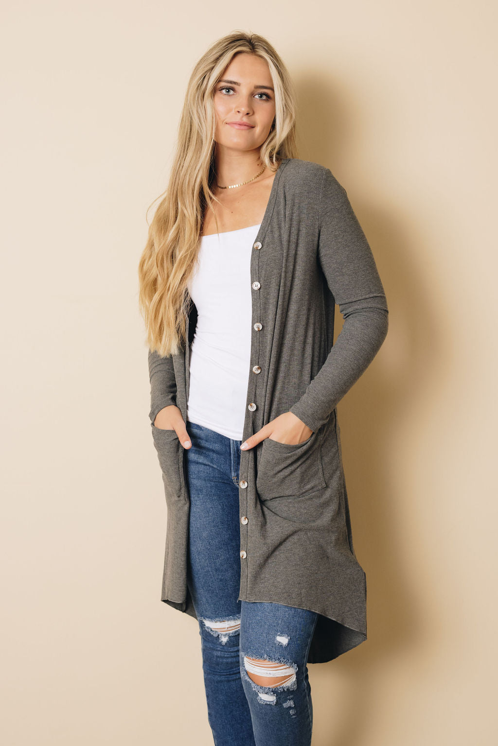 Easy Living High Low Ribbed Cardigan Stay Warm In Style