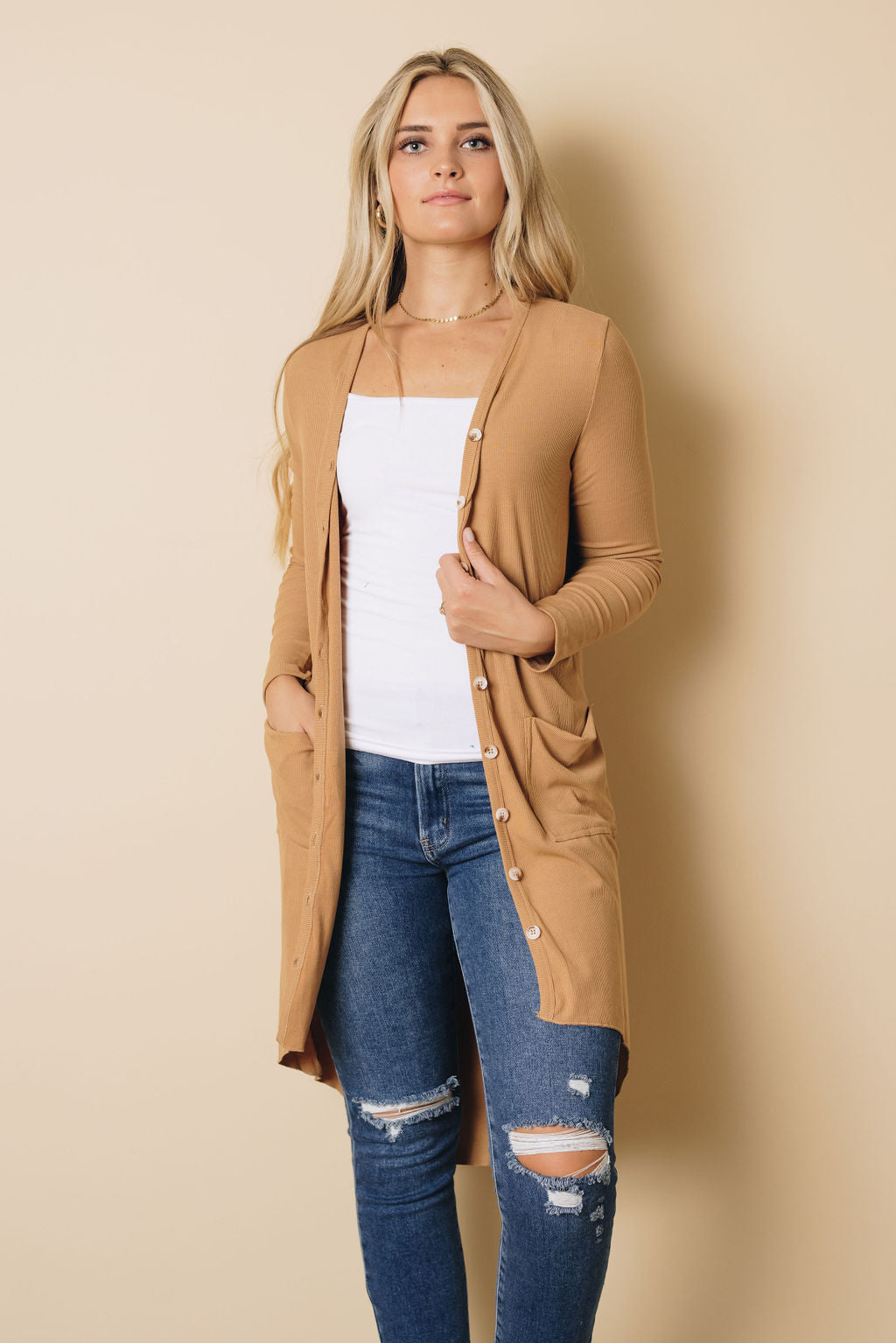 Easy Living High Low Ribbed Cardigan Stay Warm In Style