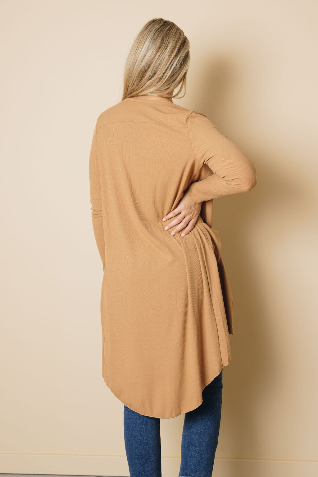 Easy Living High Low Ribbed Cardigan Stay Warm In Style